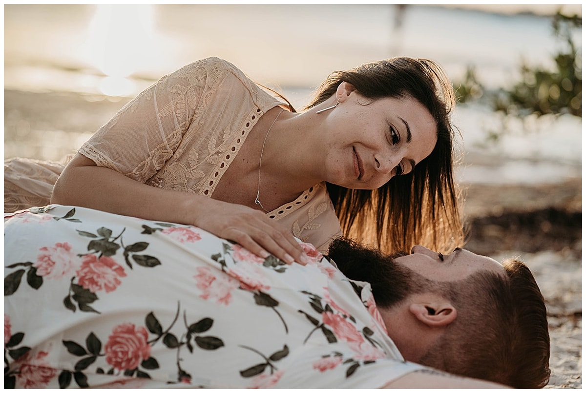 South Florida beach engagement session captured by Lindsay Ann Photography